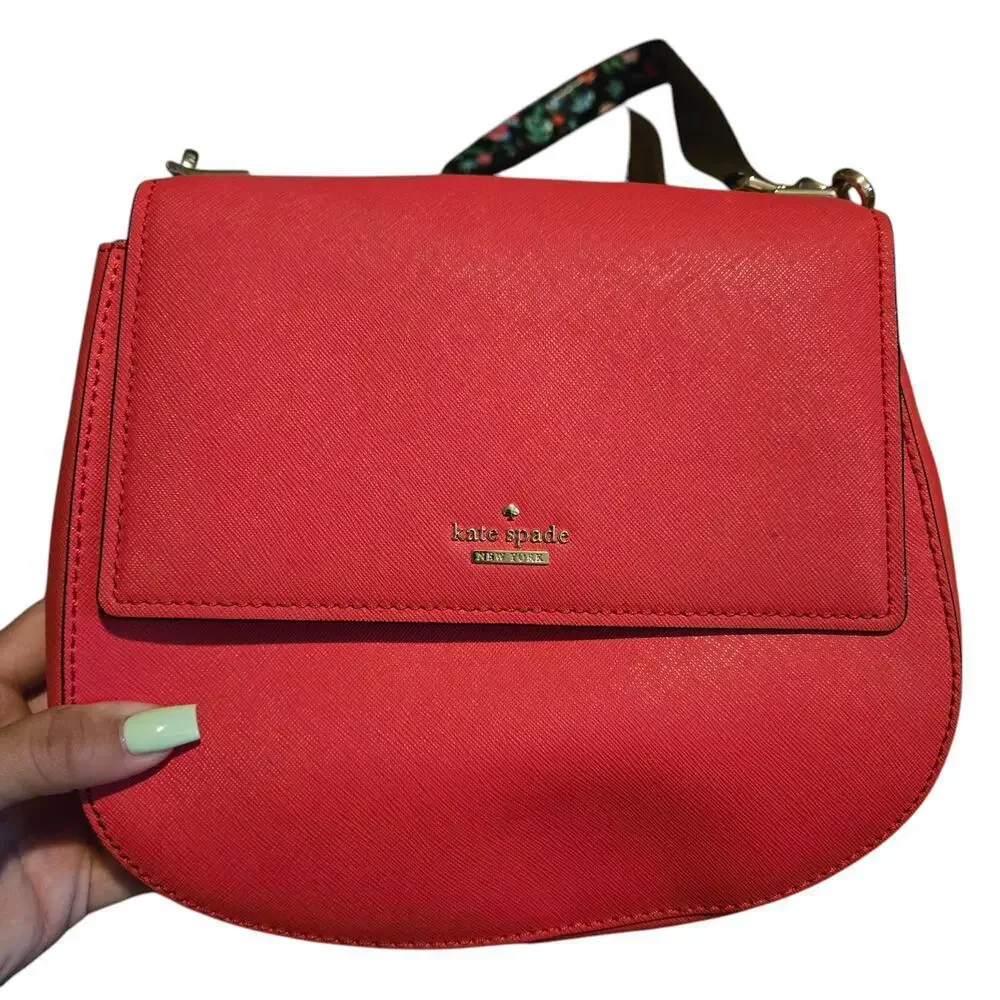 Kate Spade Red Cameron‎ Byrdie Saddle Bag